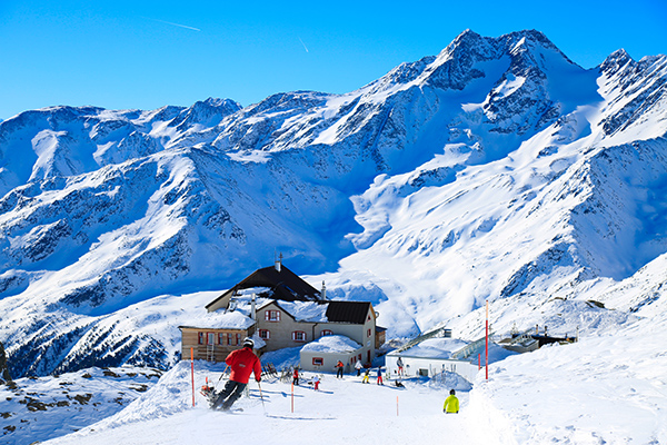 Einkehrschwung beim Skifahren